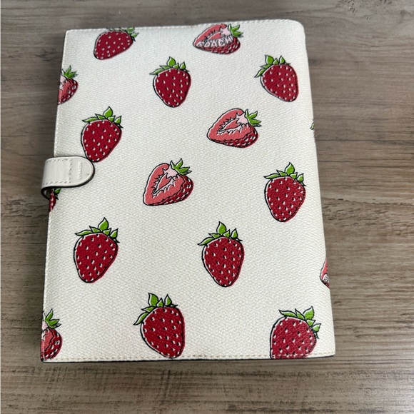 Coach | Office | Coach Notebook With Strawberry Print With A Free ...